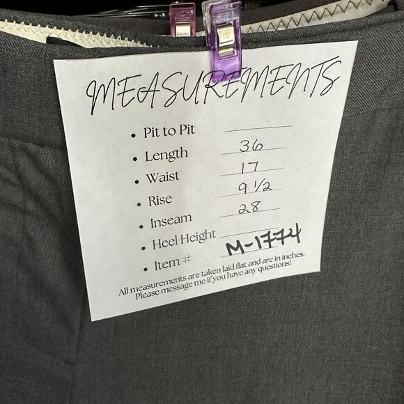 2/$30 J Crew Favorite Fit Dress Pants Slacks Size 8 Gray Wool Office Siren - Picture 4 of 11